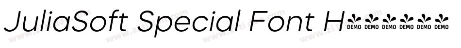 JuliaSoft Special Font H字体转换 JuliaSoft Special Font H字体转换